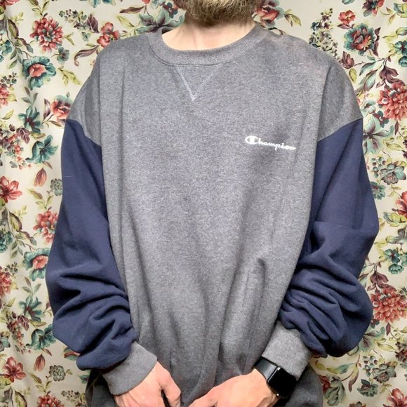 Champion Colorblock Crewneck Sweater 